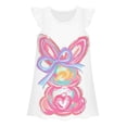 thumbnail image 1 of LUOGENLI Robe Enfants Filles Imprimé de Pâques Robe Princesse Robe Décontractée Mignonne Robes Maxi pour Filles Ajustée 3-4 Ans, 1 of 2