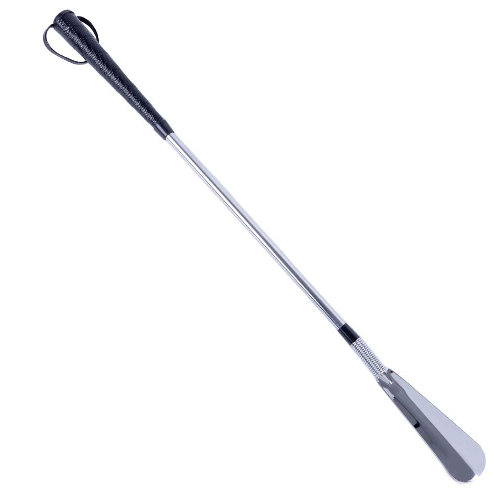 FootFitter 24" Best Jockey Style Long Metal Flexible Shoe Horn with