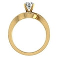 thumbnail image 4 of Intertwined Diamond Engagement Ring Solitaire Loop 14k Gold 1.00 CT (G,VS), 4 of 6