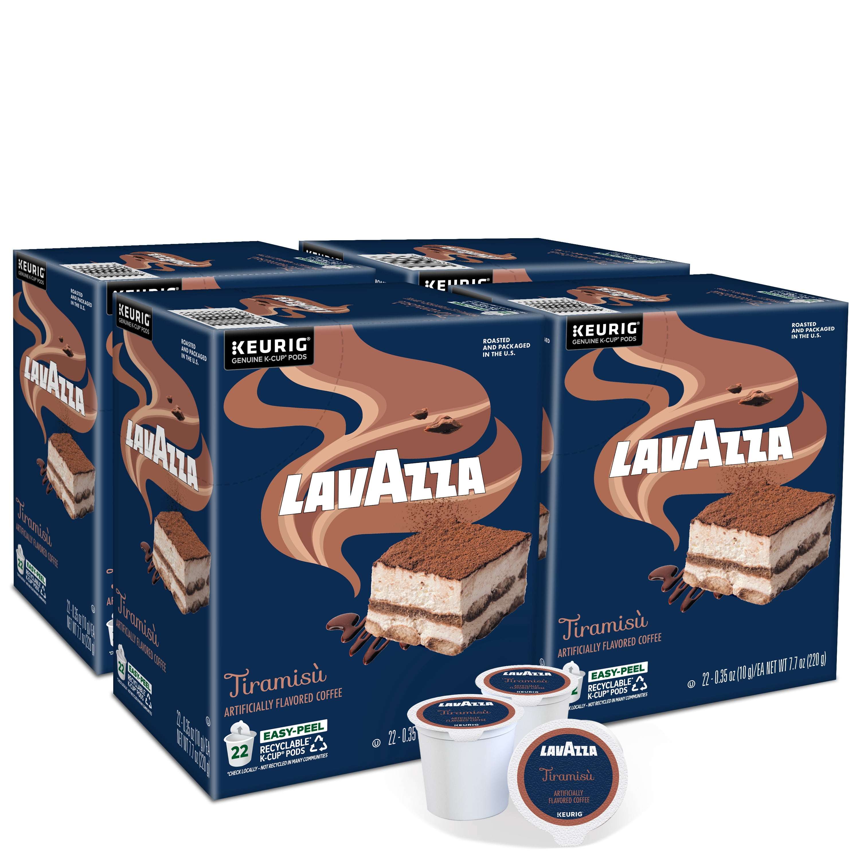 Lavazza Tiramisu Keurig K-Cup® Pods, Light-Medium Roast, 100% Arabica (88 Pods)