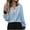 Light Blue, variant on Scyoekwg Blouses for Women Casual V-Neck Elegant Shirts Solid Color Long Sleeve T Shirts Fall Tops Trendy Loose Lightweight Pullover (Light Blue,L)