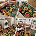 thumbnail image 5 of 3'x5' Area Rugs, Vintage Sunflower Indoor Outdoor Area Rug for Living Room Bedroom, Summer Botanical Flower Country Washable Bathroom Rugs Kitchen Floor Carpet Mats Home Decor Aesthetic, 5 of 8