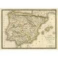 thumbnail image 3 of Brue, Adrien Hubert 14x11 Black Modern Framed Museum Art Print Titled - Espagne ancienne, 1827, 3 of 5