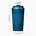 thumbnail image 2 of Botella de agua portátil para deportes al aire libre, taza aislada de boca pequeña de acero inoxidable de 500ml, 2 of 2