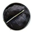 thumbnail image 4 of Foldable Round Nylon Mesh Trap Crab Mesh Fishing Bait Cage Cast Fish Net Black, 4 of 8