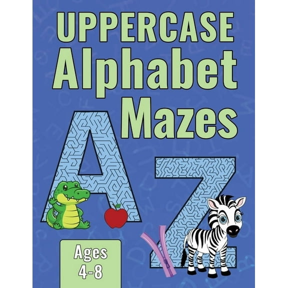 Uppercase Alphabet Mazes, (Paperback)