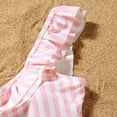 thumbnail image 5 of GYRATEDREAM Family Matching Swimsuit Striped One-Piece Mommy and Me Swimsuit and Swim Trunks Shorts, 5 of 9