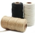thumbnail image 2 of Minzimin 984 Feet Cotton Twine Natural Jute Twine Bakers Twine Wrapping Twine Green Red White Twine Wrapping Butcher Baking Arts and Crafts Gardening(Pack of 3, 10 Ply 2mm Thick), 2 of 7