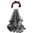 thumbnail image 1 of Long Tulle&Flower Shape Headband for Women Halloween Party Hair Hoop Hairband Woman Taking Photo Hair Accessories, 1 of 4