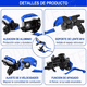 thumbnail image 3 of Palancas De Embrague Y Freno Universales 22mm Aluminio AZUL/BLANCO, 3 of 5