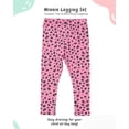 thumbnail image 3 of Disney Minnie Mouse Toddler Girls Outfit, 2-Piece Ruffle Sleeve On Top T-Shirt and Stretchy Leggings Set (Multi, 2T), 3 of 5
