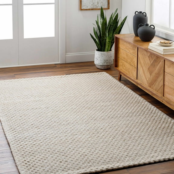Hauteloom Kassa Wool Living Room, Bedroom Area Rug - Cottage - 9' x 12'