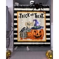 thumbnail image 3 of Halloween Pumpkin Crow Shower Curtain Set ，Waterproof Fabric Shower Curtains Trick Or Treat Black Strips Shower Curtains for Bathroom,Bathroom Decor 54x"78", 3 of 6