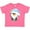 Hot Pink, variant on Cute Christmas Penguin in Blue Hat Boys or Girls Toddler T-Shirt