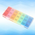 thumbnail image 2 of HLONK Pill Organizer 3 Times Day Small Container Containers Medicine Storage Case Buckle, 2 of 5