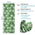thumbnail image 2 of Green Ghost Bat Pattern Hot Yoga Mat Towel Non Slip for Hot Yoga - Quick-Drying Yoga Mat Cover with 4 Corner Pockets with Travel Bag - Hot Yoga Towel Non Slip 74"x26", 2 of 6