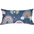 thumbnail image 4 of GZHJMY Rainbow Standard Pillowcase Super Soft Cozy Plush Pillow Case with Zipper for Sofa Bed Couch, 20 x 26 Inch, 4 of 7