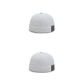 thumbnail image 3 of Minnieouse Moda hombres mujeres Skullcap 3 rayas estampado marinero INS estilo cálido cubo Docker gorras elegante sombrero sin borde Type3 NO3, 3 of 6