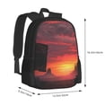 thumbnail image 2 of Balery Sunset Western Desert Cowboy Backpack for Men and Women - Durable 600D Oxford Cloth -Large Capacity, Water-Resistant School, Travel, and Hiking Bag, 2 of 7