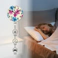 thumbnail image 3 of 12 Inch Wall Clock Battery Operated Silent Clock Decorative for Office, Kitchen, Outdoor, Living Room，Flower Beautiful and Blue Floral Bouquets Delicate, 3 of 4