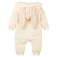 thumbnail image 4 of EnJoCho Baby Birthday Jumpsuit Baby Boys Girls Solid Zipper Hooded Rabbit Ear Jumpsuit Romper Clothes Toddler Boys Trendy Bodysuit Casual Party Wear Clothes, 4 of 9