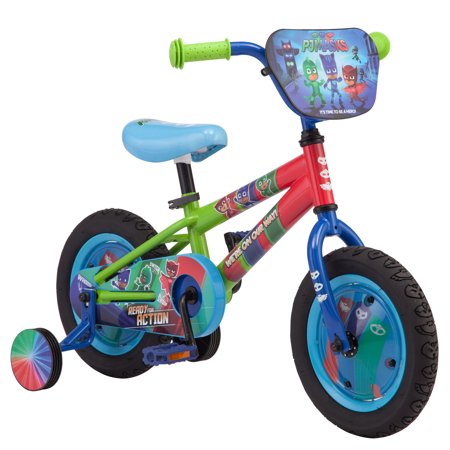Disney Junior's Pj Masks: Multi-Character Kids' Bike, 12-inch wheel, training wheels, multi color