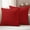 Red, variant on Burnt Orange Burlap Texture Outdoor Waterproof Pillow Covers, Farmhouse Vintage Orange Decorative Rectangle Throw Pillowcase Sofa Cushion Sham for Patio/Couch/Chair, 20"x12" 2 Pack