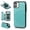 Green, variant on Mandala Patterned Wallet Case For iPhone 11, Premium PU Leather Flip Cover with RFID Blocking Card Slots & Cash Pocket, Kickstand Shockproof Full-Body Protective Folio Case,Blue