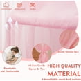 thumbnail image 4 of Princess Bed Canopy for Girls - Pink Bed Canopy Princess Castle Dreamy Playhouse Mosquito Net Reading Nook Canopies Play Tent Canopy Bed Curtains for Kids Room(Twin,Full), 4 of 8