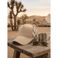 thumbnail image 6 of QSAWXQZ Men's Twill Mesh Back Baseball Cap with Checkered Graphic Breathable Adjustable Snapback Fashion Trucker Sunhat Free Size, 6 of 9