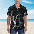 thumbnail image 2 of Balery New York City1 Camisas hawaianas de manga corta para hombre, camisas playeras de corte holgado, camisas de vacaciones con botones,Large, 2 of 7