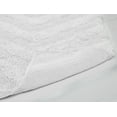 thumbnail image 5 of Better Trends 21" x 34" Bathroom Rugs 100% Cotton Soft Water Absorbent Non Slip Bath Mat Machine Washable Rug (White) Hugo Collection, 5 of 6