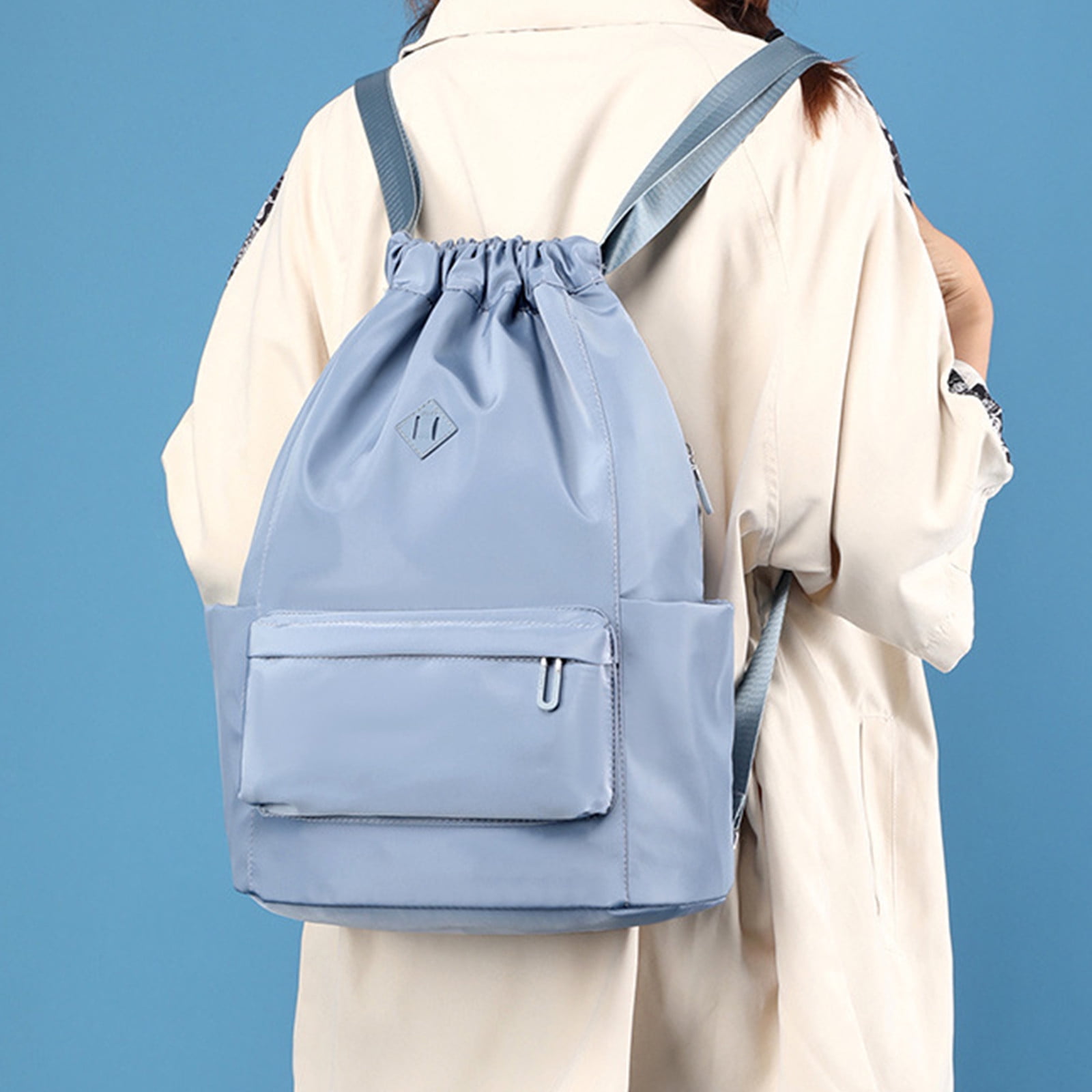 Wioihee Waterproof Drawstring Gym Backpack Bag for Men & Women, Sport