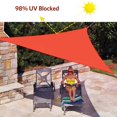thumbnail image 3 of Quictent 185G HDPE 98% Uv-blocked 18x18x18 ft Triangle Sun Sail Shade Canopy Top Outdoor Cover Patio Garden with Free Carry Bag Red, 3 of 5