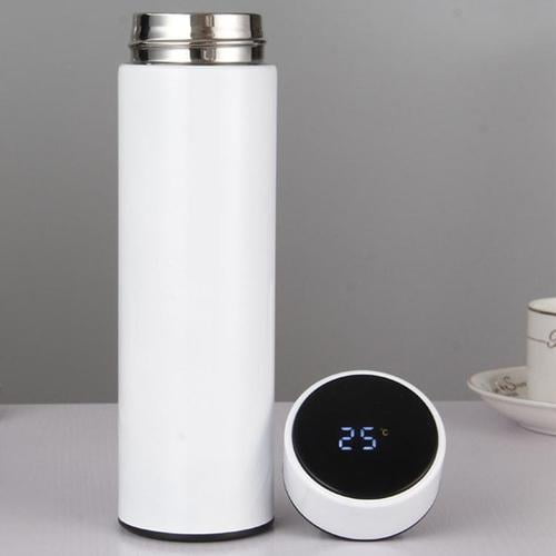 Thermal flask travel mug with Intelligent Temperature Display (Black)