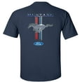 thumbnail image 2 of Fair Game Mustang Pony Stripe Ford T-Shirt-Navy-3x, 2 of 6