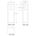 thumbnail image 6 of C Cattleya 2-Pack Black Outdoor Wall Lantern Sconce with Clear Tempered Glass, 6 of 6