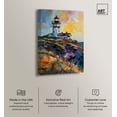 thumbnail image 2 of Colorful Lighthouse Impressionism Wall Art /Monet And Van Gogh Inspired Art Canvas Wall Art by Art Remedy, Gallery Wrapped, 16" x 24", 2 of 7