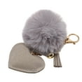 thumbnail image 5 of Unique Bargains 1 Pc Fashionable Heart Handbag Charm Decorative Keychain Gray Gold Tone, 5 of 5