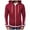 Red%GC%, variant on CONZONE Mens Hoodies Patchwork Color Cardigan Hoodie for Men Zip Long Sleeve Pullover Hooded Sweatshirt Soft Fall Winter Sweatshirts With Pocket