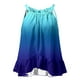 thumbnail image 3 of Playeras,Blusas y Tops,Ropa para Mujer Tank Top Vestido Camisa informal para mujer, camiseta sin mangas con estampado elegante, blusas con cola de volantes, túnica fluida de verano (Blue, M), 3 of 4