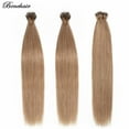 thumbnail image 3 of Benehair Human Hair Extensions Nano Ring I Tip Remy Hair Loop in Microlink Full Head Women Seamless Blonde 50g, 3 of 12
