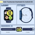 thumbnail image 3 of Smartwatch for Women/Men, Compatible with Android & iPhone, 1.8'' Fitness Tracker Watch with Alexa, Call & Notification Alerts, H, 3 of 9