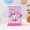 pink1, variant on PU soft stress relief notebook, cute cartoon notebook, color page notes