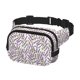 thumbnail image 2 of Fotbe Lavender Flowers Cangurera Cuadrada con Estampado de Doble Capa, Bolsa de Cintura Ajustable Mini para Hombres y Mujeres, 2 of 9