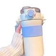 thumbnail image 3 of Termos para Agua inoxidable, 635 ml de termos para cafés, con popote, botella de agua deportiva, prueba fugas, termo de agua aislada reutilizable para niños y, 3 of 8