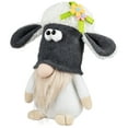 thumbnail image 4 of Plush Floral Sheep Gnome Easter Decoration - 9" - Tan and Gray, 4 of 6