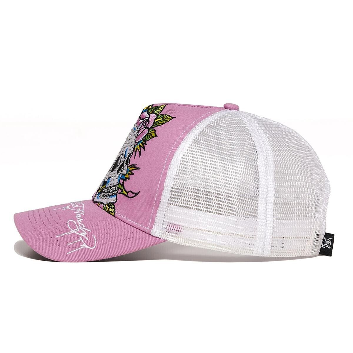 Ed Hardy Vibrant Pink and Black Women’s Hats Ed Hardy Tiger Crown Beanie – DTLR main image 2