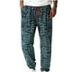 thumbnail image 1 of Pantalones largos de lino para hombre, leggings holgados con estampados a la moda, pantalones de farol para hombre, pantalones de algodón para hombre, 1 of 7