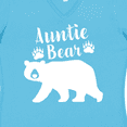 thumbnail image 4 of Inktastic Auntie Bear in White Women's V-Neck T-Shirt, 4 of 5